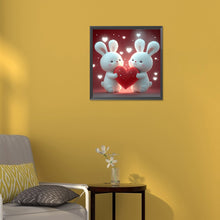 Load image into Gallery viewer, Diamond Painting - Full Round - love bunny (30*30CM)
