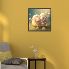 Load image into Gallery viewer, Diamond Painting - Full Round - Love the little sheep (30*30CM)
