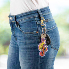 Load image into Gallery viewer, 5pcs Diamond Art Key Rings Art Craft 5D Double Sided DIY Hanging Ornaments Gifts
