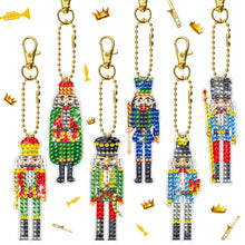 Load image into Gallery viewer, 6pcs Diamond Art Key Rings Hanging Ornaments 5D Cartoon DIY Gifts (YS170)
