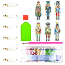 Load image into Gallery viewer, 6pcs Diamond Art Key Rings Hanging Ornaments 5D Cartoon DIY Gifts (YS170)
