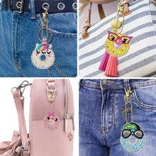 Load image into Gallery viewer, 6pcs Diamond Art Key Rings Hanging Ornaments 5D Cartoon DIY Gifts (YS172)
