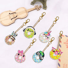 Load image into Gallery viewer, 6pcs Diamond Art Key Rings Hanging Ornaments 5D Cartoon DIY Gifts (YS172)

