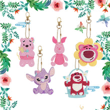 Load image into Gallery viewer, 5D Diamond Art Key Rings Art Craft DIY Double Sided Cartoon Gifts (DSNYSK01)
