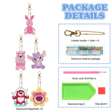 Load image into Gallery viewer, 5D Diamond Art Key Rings Art Craft DIY Double Sided Cartoon Gifts (DSNYSK01)
