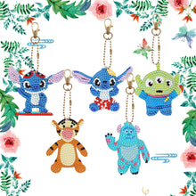 Load image into Gallery viewer, 5D Diamond Art Key Rings Art Craft DIY Double Sided Cartoon Gifts (DSNYSK02)
