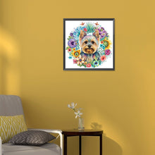 Load image into Gallery viewer, Diamond Painting - Full Round - yorkshire terrier (30*30CM)

