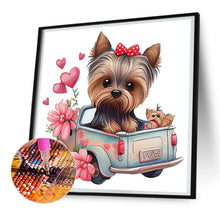 Load image into Gallery viewer, Diamond Painting - Full Round - yorkshire terrier (30*30CM)
