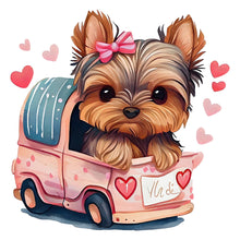 Load image into Gallery viewer, Diamond Painting - Full Round - yorkshire terrier (30*30CM)
