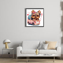 Load image into Gallery viewer, Diamond Painting - Full Round - yorkshire terrier (30*30CM)
