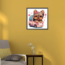 Load image into Gallery viewer, Diamond Painting - Full Round - yorkshire terrier (30*30CM)
