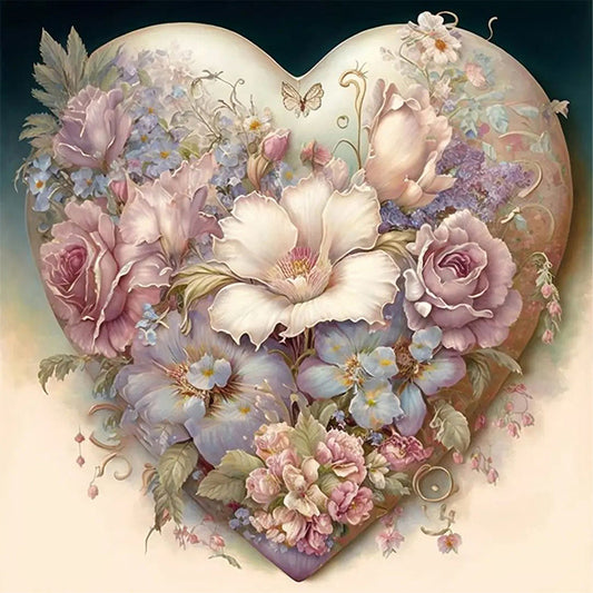 Diamond Painting - Full Round - love flowers (40*40CM)