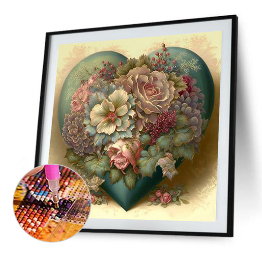 Diamond Painting - Full Round - love flowers (40*40CM)