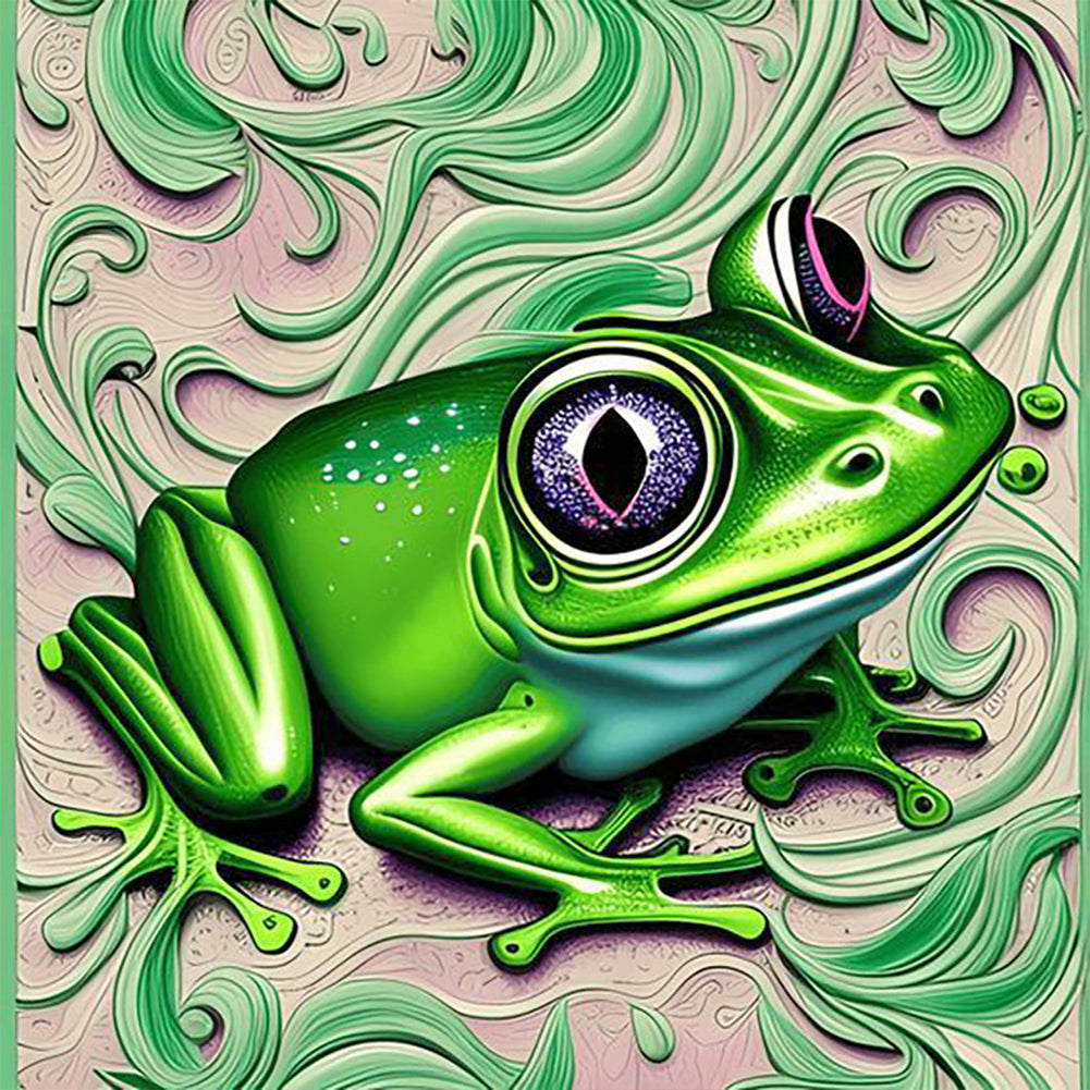 Diamond Painting - Full Round - frog (30*30CM)