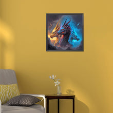 Load image into Gallery viewer, Diamond Painting - Full Round - three headed dragon (30*30CM)
