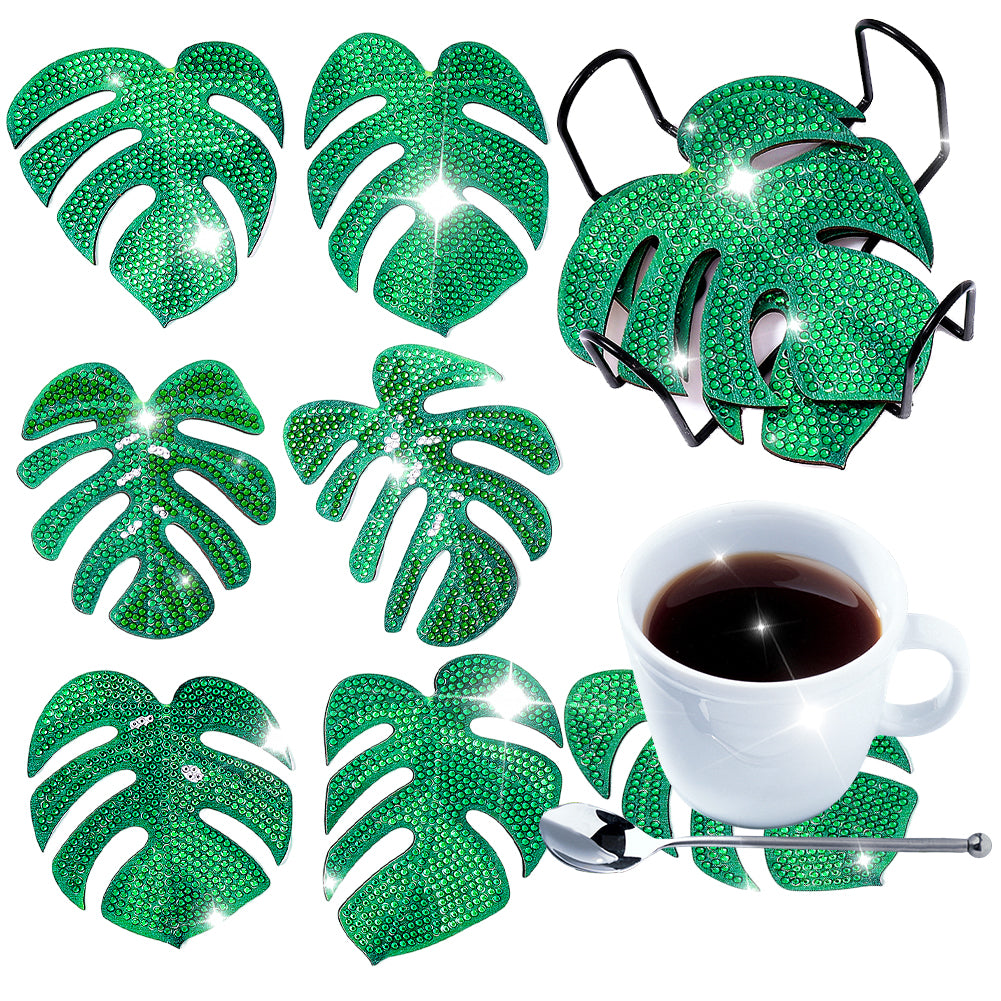 DIY Crystal Drink Coasters Ornament Cup Coasters for Adults Kids (AA1524)