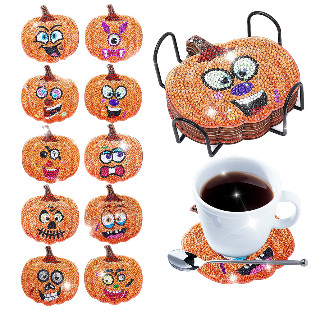 DIY Crystal Drink Coasters Ornament Cup Coasters for Adults Kids (AA1536)