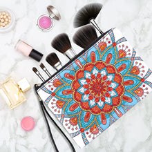 Load image into Gallery viewer, DIY Diamond Art Cosmetic Bag Flowers Single Sided PU Women Clutch (BD-17)
