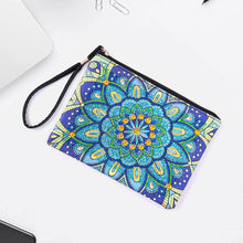 Load image into Gallery viewer, DIY Diamond Art Cosmetic Bag Flowers Single Sided PU Women Clutch (BD-18)
