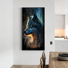 Load image into Gallery viewer, Diamond Painting - Full Round - night wolf (40*70CM)
