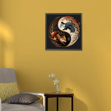 Load image into Gallery viewer, Diamond Painting - Full Round - Tai Chi Yin Yang Figure - Fox (30*30CM)
