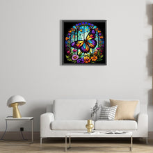 Load image into Gallery viewer, Diamond Painting - Full Round - Painted Butterfly Glass Art (30*30CM)
