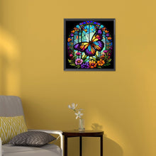 Load image into Gallery viewer, Diamond Painting - Full Round - Painted Butterfly Glass Art (30*30CM)
