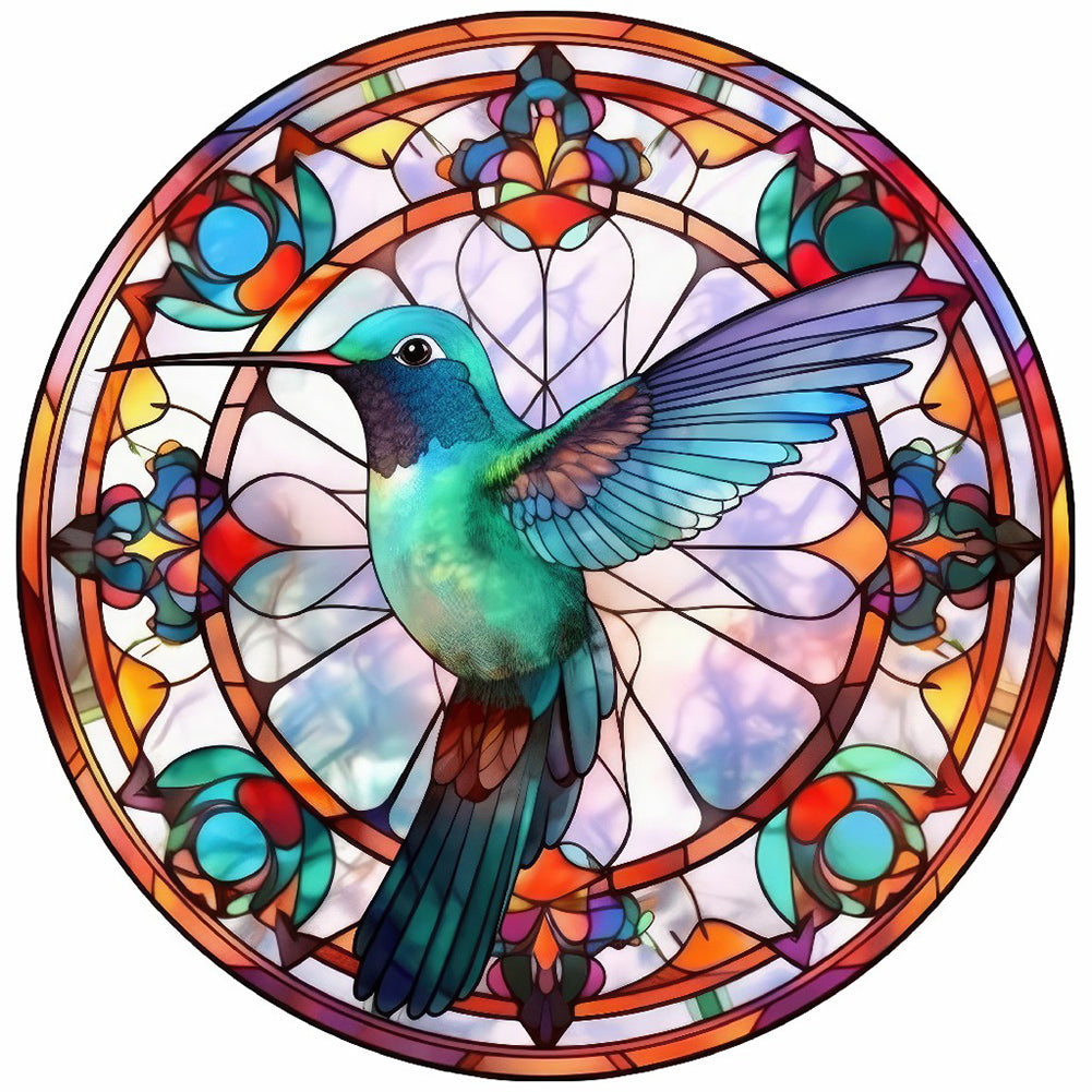 Diamond Painting - Full Round - Hummingbird Glass Art (30*30CM)