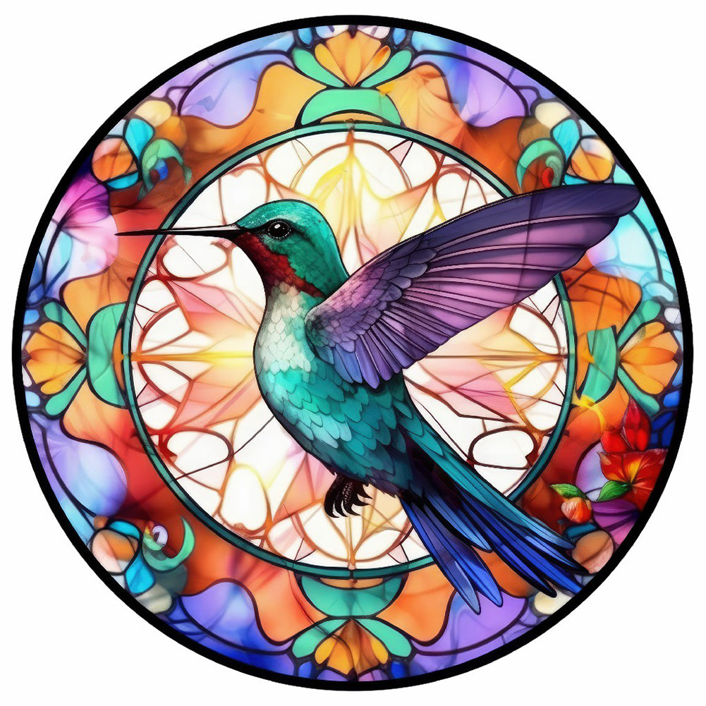Diamond Painting - Full Round - Hummingbird Glass Art (30*30CM)