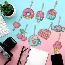Load image into Gallery viewer, 9pcs Diamond Art Keychain Special-shaped Drill 5D DIY Bag Pandant (pt17)
