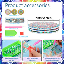 Load image into Gallery viewer, 3pcs Diamond Painting Makeup Mirror Portable DIY Datura for Girl (XJ001)
