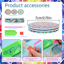 Load image into Gallery viewer, 3pcs Diamond Painting Makeup Mirror Portable DIY Datura for Girl (XJ003)
