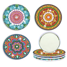 Load image into Gallery viewer, 3pcs Diamond Painting Makeup Mirror Portable DIY Datura for Girl (XJ009)
