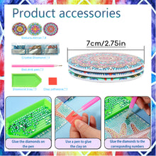 Load image into Gallery viewer, 3pcs Diamond Painting Makeup Mirror Portable DIY Datura for Girl (XJ010)
