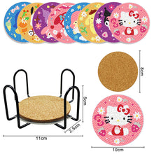 Load image into Gallery viewer, 8pcs Cork Coaster Ornament DIY Anti Slip Coasters for Adults Kids (BD224)
