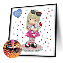 Load image into Gallery viewer, Diamond Painting - Partial Special Shaped - precious memory doll (30*30CM)
