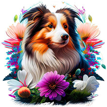 Load image into Gallery viewer, Diamond Painting - Full Round - dog in the grass (30*30CM)
