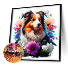 Load image into Gallery viewer, Diamond Painting - Full Round - dog in the grass (30*30CM)
