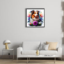 Load image into Gallery viewer, Diamond Painting - Full Round - dog in the grass (30*30CM)
