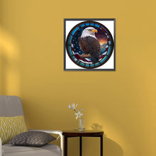 Load image into Gallery viewer, Diamond Painting - Full Round - round glass art eagle (30*30CM)
