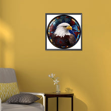 Load image into Gallery viewer, Diamond Painting - Full Round - round glass art eagle (30*30CM)
