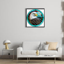 Load image into Gallery viewer, Diamond Painting - Full Round - round glass art eagle (30*30CM)

