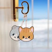 Load image into Gallery viewer, 8pcs Diamond Art Key Rings Art Craft 5D DIY Bag Pandant for Beginners Home Decor
