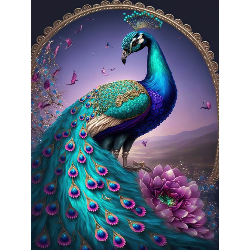 Diamond Painting - Full Round - Peacock (30*40CM)