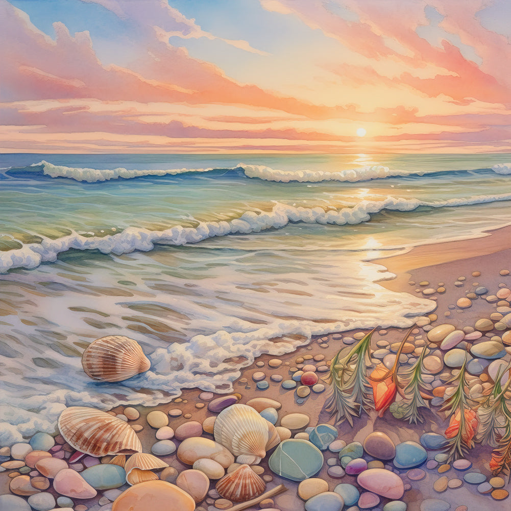 Diamond Painting - Full Round - dream beach (30*30CM)