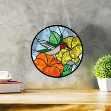 Load image into Gallery viewer, DIY Diamond Art Kits Handmade Crafts Colored Imitation Glass Art (Hummingbird)

