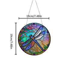 Load image into Gallery viewer, DIY Diamond Art Kits Handmade Crafts Colored Imitation Glass Art (Dragonfly)
