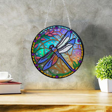 Load image into Gallery viewer, DIY Diamond Art Kits Handmade Crafts Colored Imitation Glass Art (Dragonfly)
