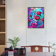 Load image into Gallery viewer, Diamond Painting - Full Round - sparse roses (30*40CM)
