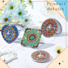 Load image into Gallery viewer, DIY Diamond Art Mosaic Makeup Mirror Paint by Number Kits Mandala (095)
